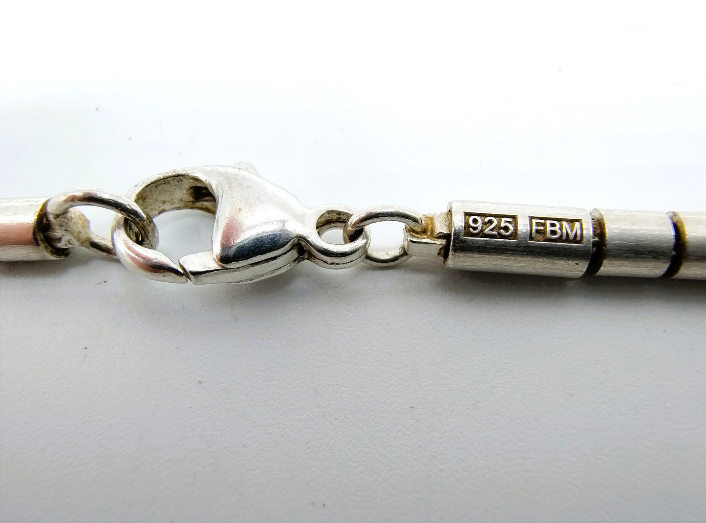 Silver snake chain, Friedrich Binder, 45.5 cm. 