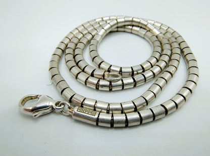 Silver snake chain, Friedrich Binder, 45.5 cm. 