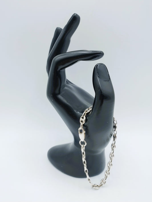 Silver link bracelet, 20 cm