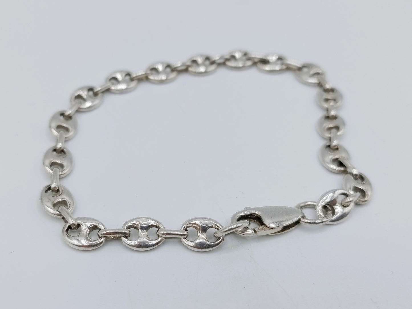 Silver link bracelet, 20 cm