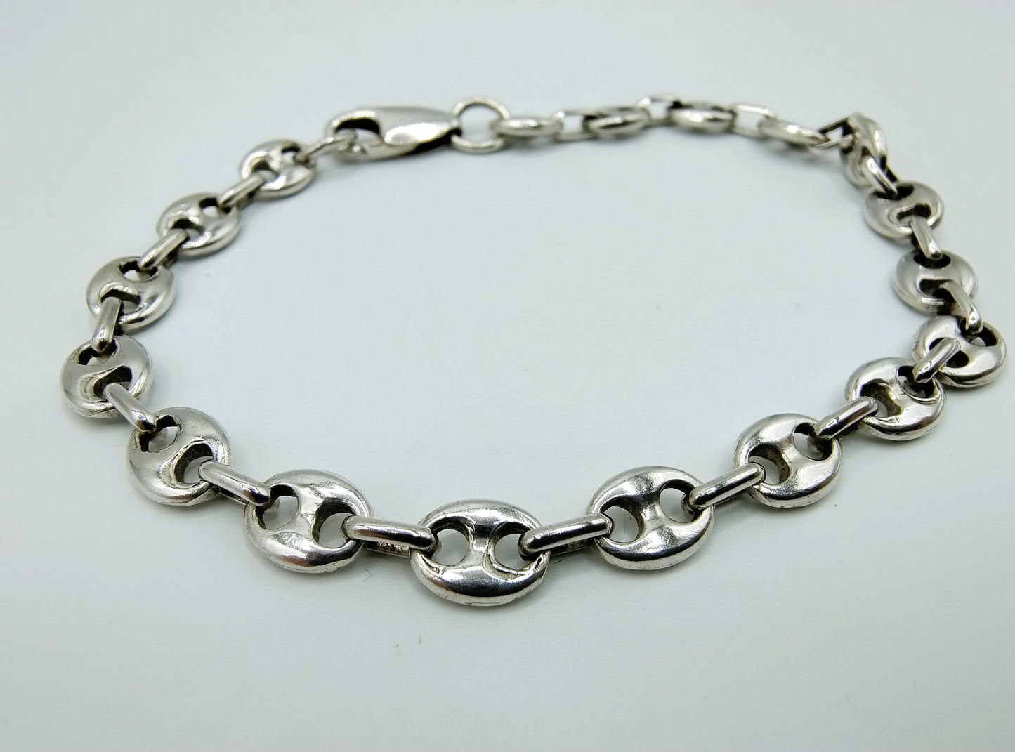 Silver link bracelet, 20 cm