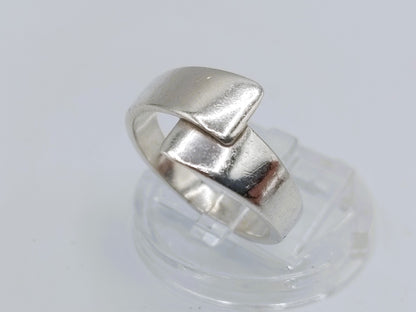 Silbernes Designarmband + Ring, 17 mm, 925