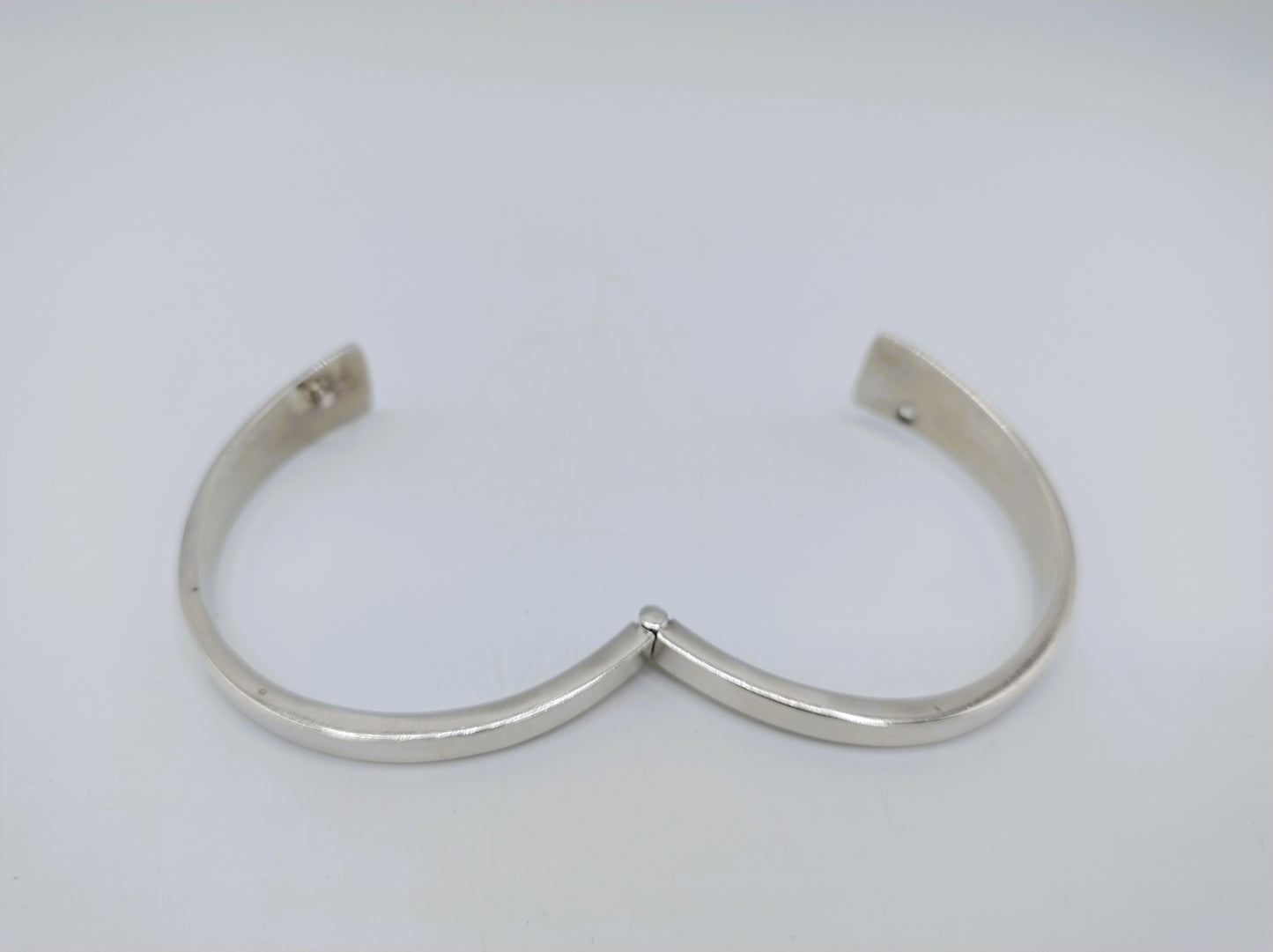 Silbernes Designarmband + Ring, 17 mm, 925
