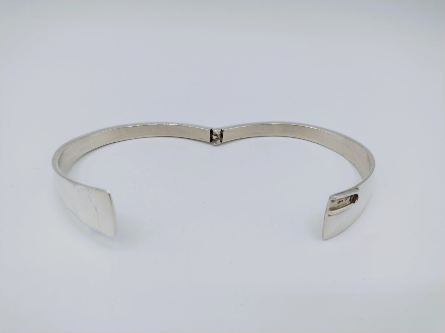 Silbernes Designarmband + Ring, 17 mm, 925