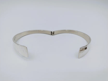 Silbernes Designarmband + Ring, 17 mm, 925