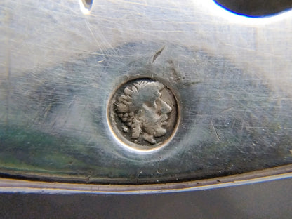 Zilveren schaal vermaakt van pijpkomfoor, C. Ketel, Amsterdam, 1744