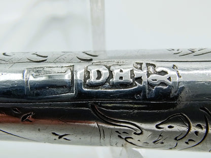 Zilveren mesheft met stalen lemmet, D. Hoep, Hoorn, 1769