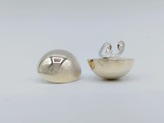 Zilveren clip oorbellen, 925