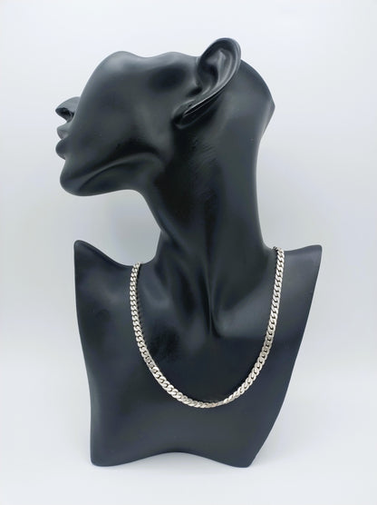 Silver men's necklace, 45.5 cm
