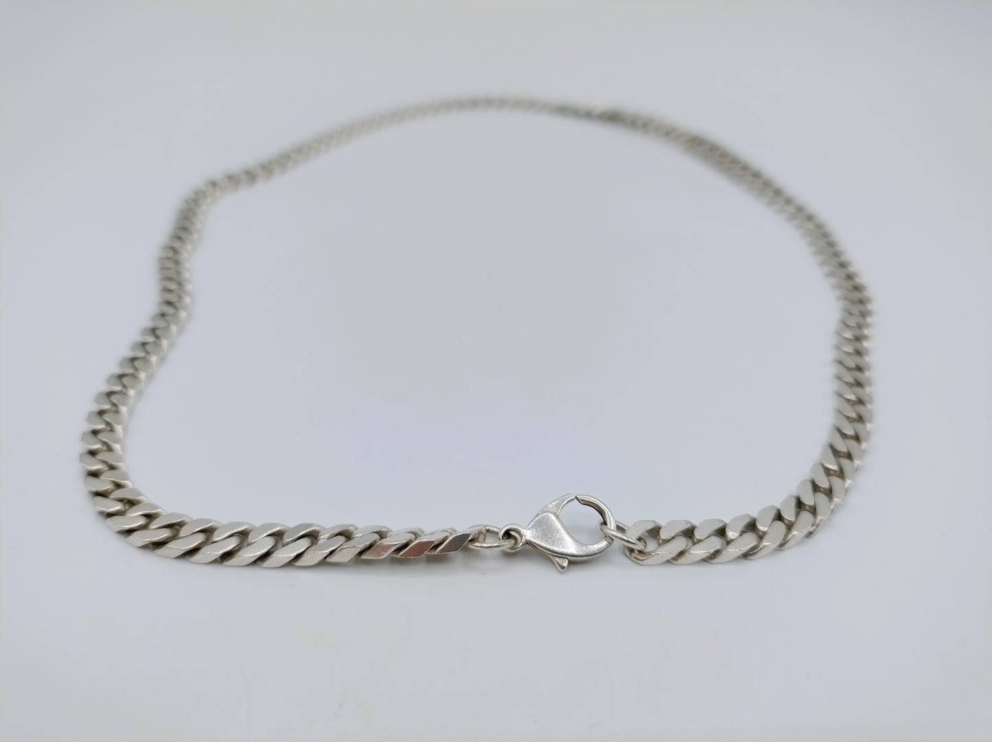 Silver men's necklace, 45.5 cm