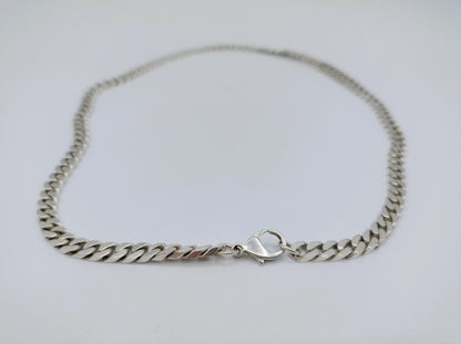 Silver men's necklace, 45.5 cm