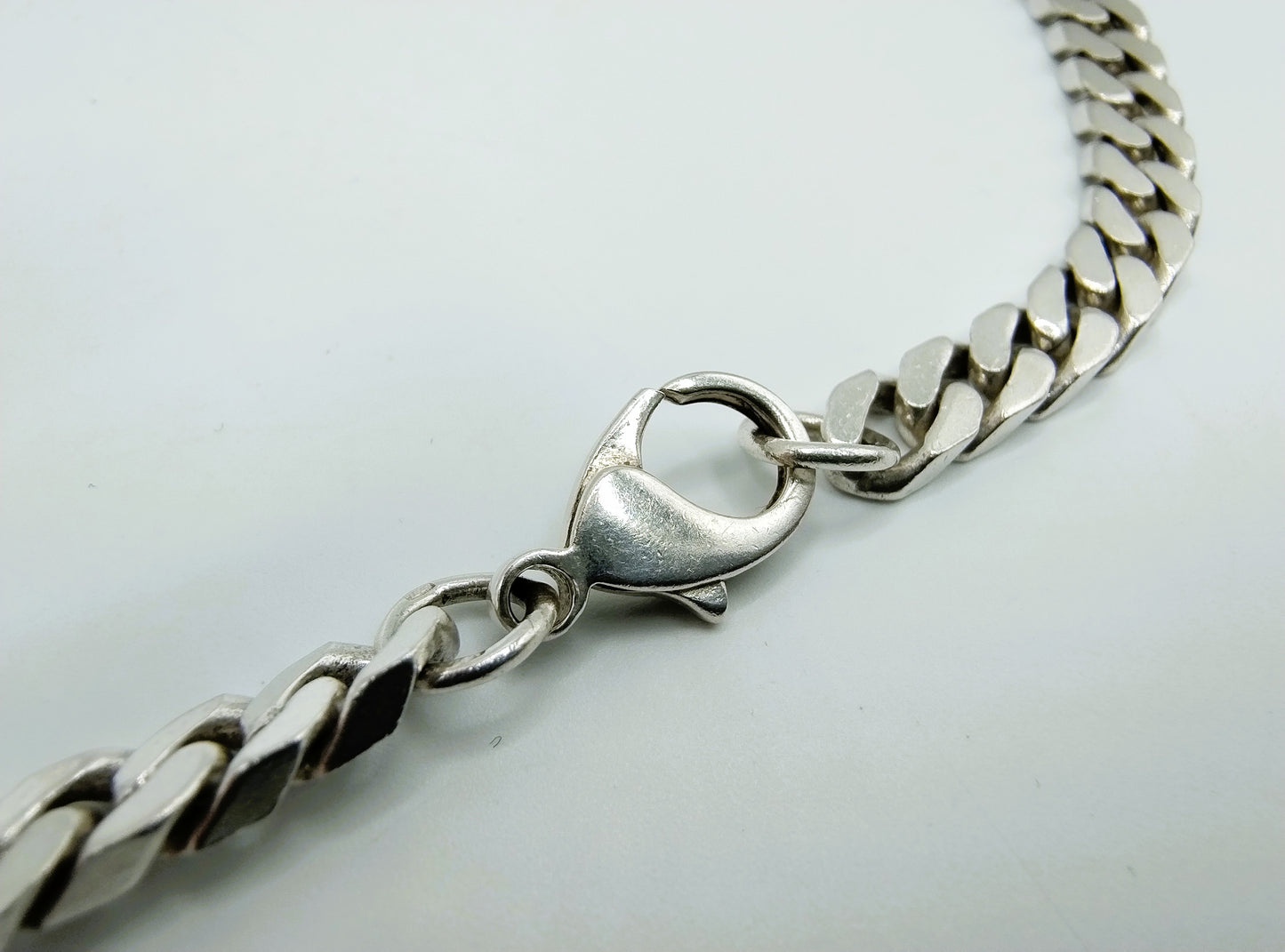 Silver men's necklace, 45.5 cm