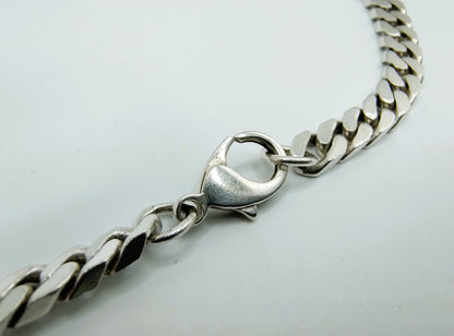 Silver men's necklace, 45.5 cm