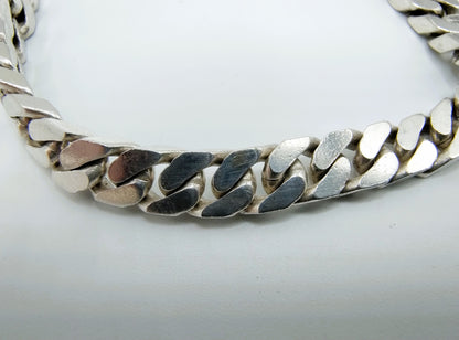 Silver men's necklace, 45.5 cm