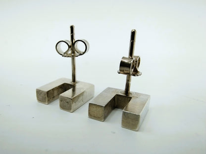 Silberohrstecker, U-Form, 925