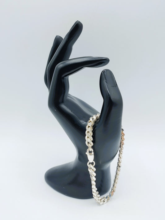 Silber Herrenarmband, 925, 20,5 cm