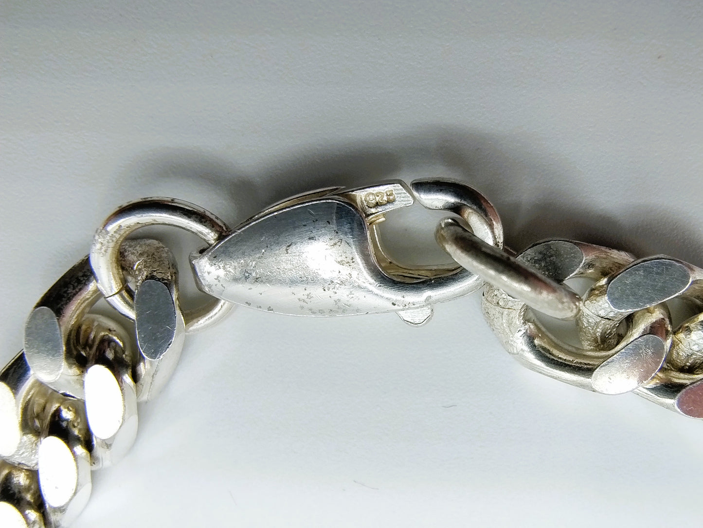 Silver men's bracelet, 925, 20.5 cm