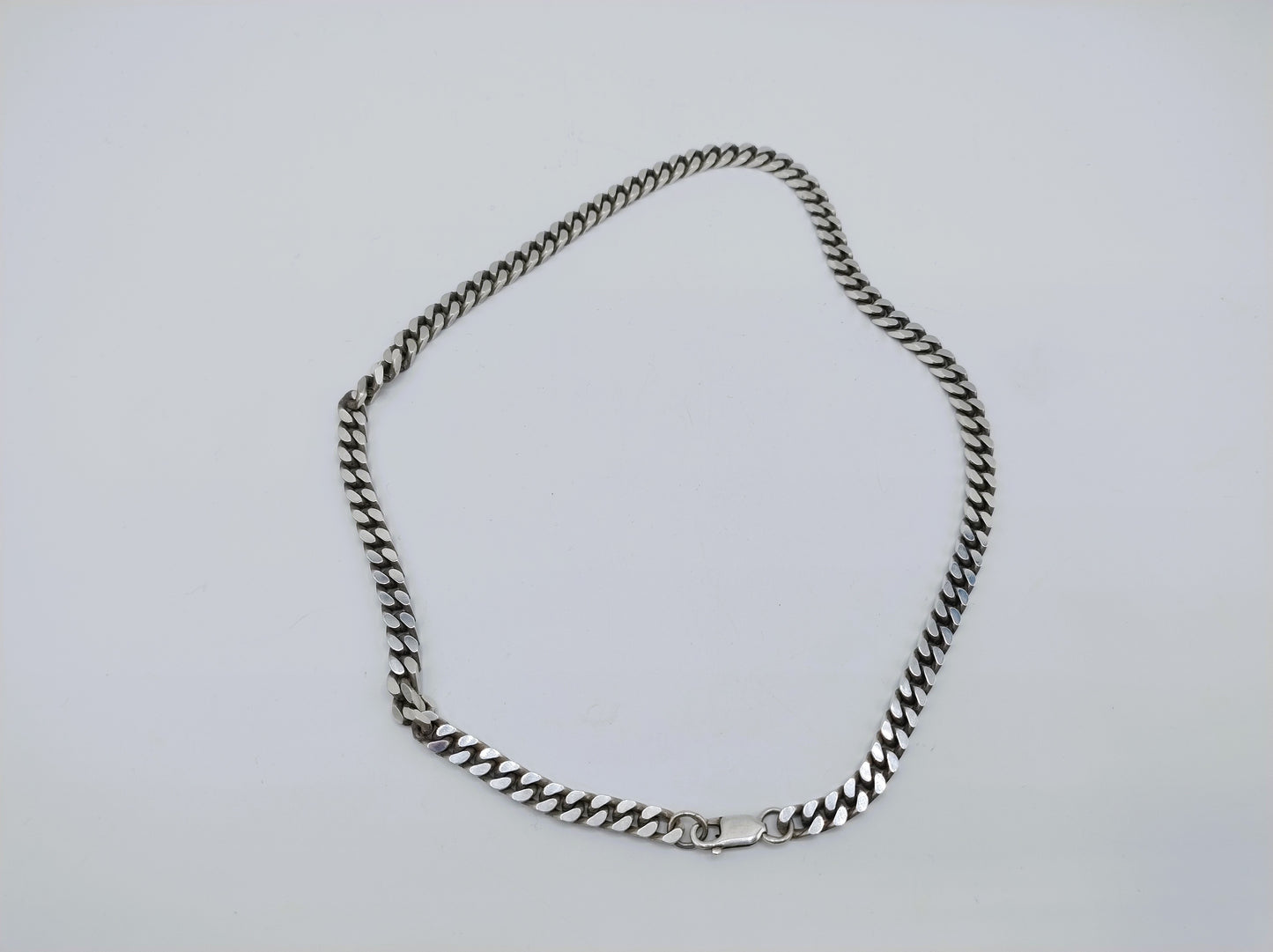 Silberne Herrenkette, 46,5 cm