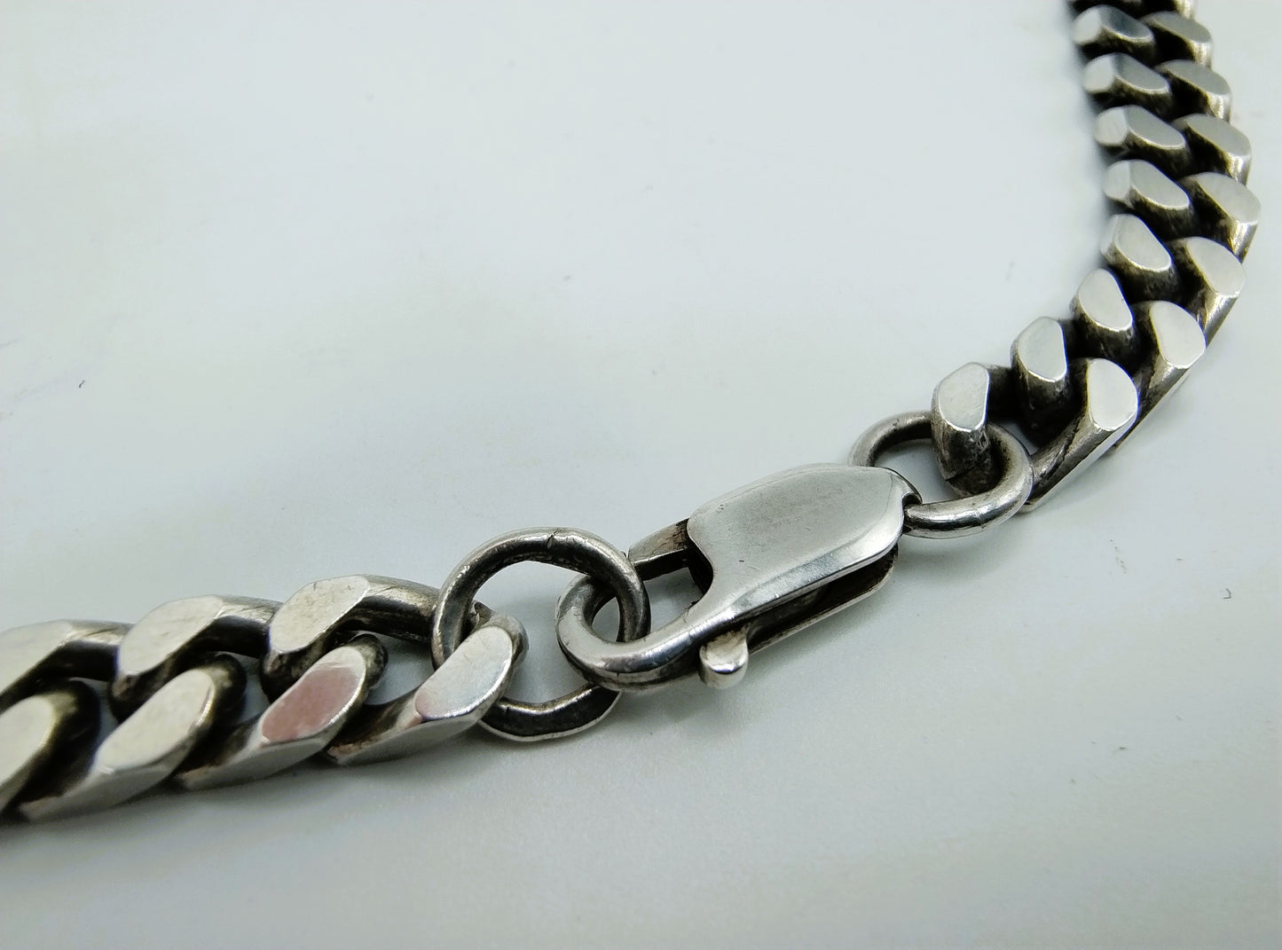 Silberne Herrenkette, 46,5 cm