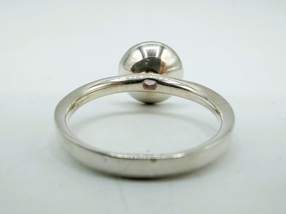 Zilveren ring met amethist, 18.75 mm
