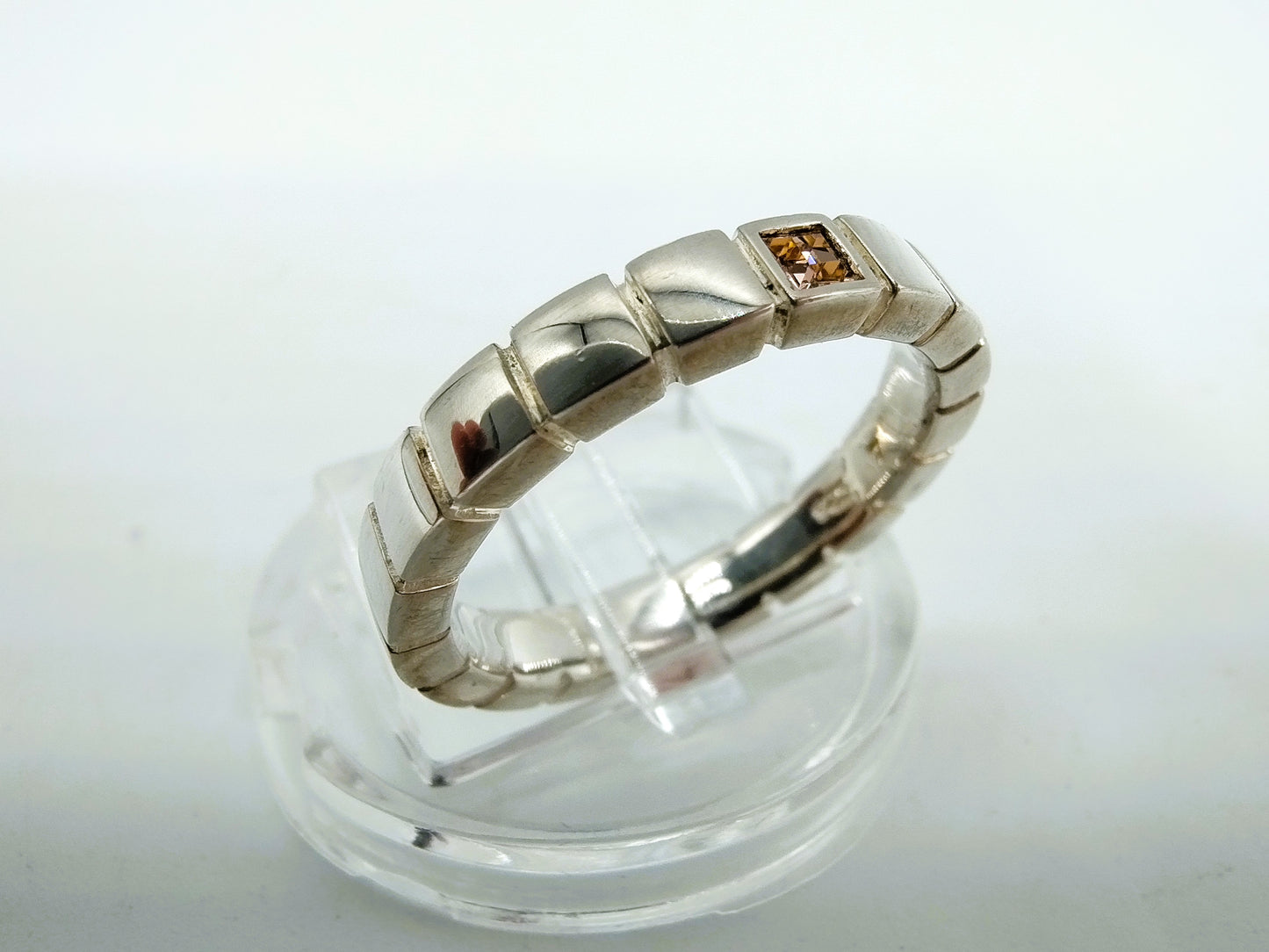 Zilveren ring met rookkwarts, Mexx, 17,25 mm