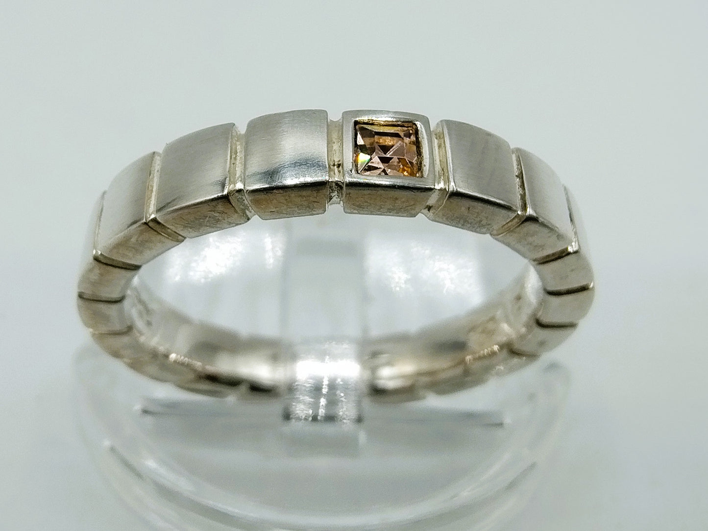 Zilveren ring met rookkwarts, Mexx, 17,25 mm