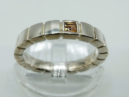 Zilveren ring met rookkwarts, Mexx, 17,25 mm