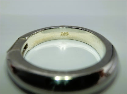 Zilveren ring met zirkonia, 17 mm