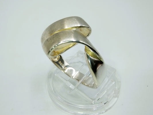Zilveren designring, 18 mm
