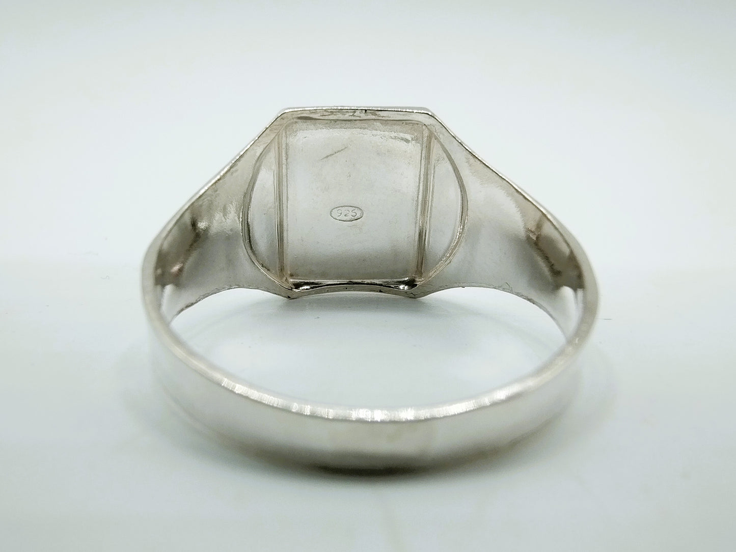 Zilveren heren zegelring, 21 mm