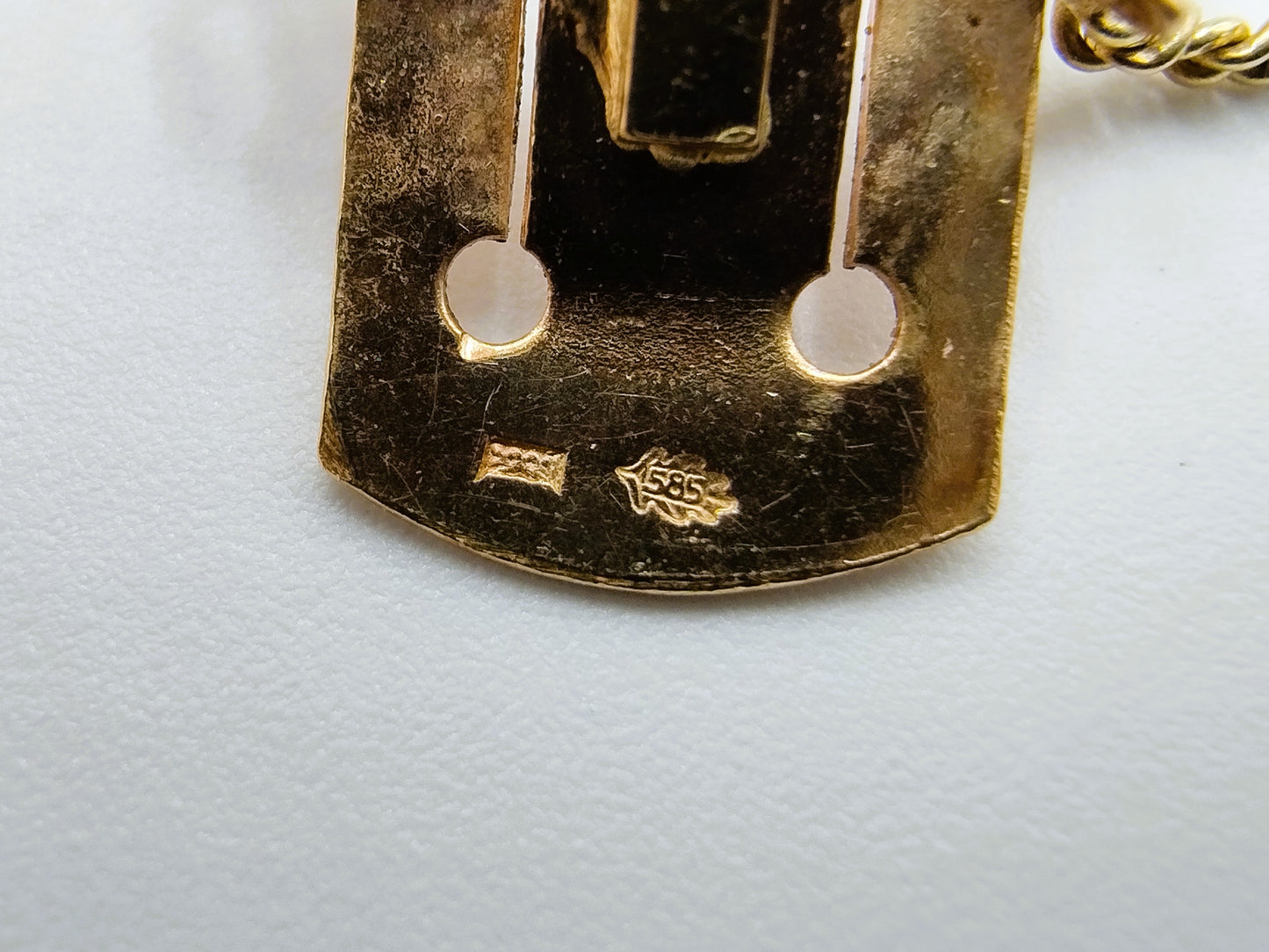 Rote Korallenkette mit Goldverschluss, Amsterdam, 40-44 cm