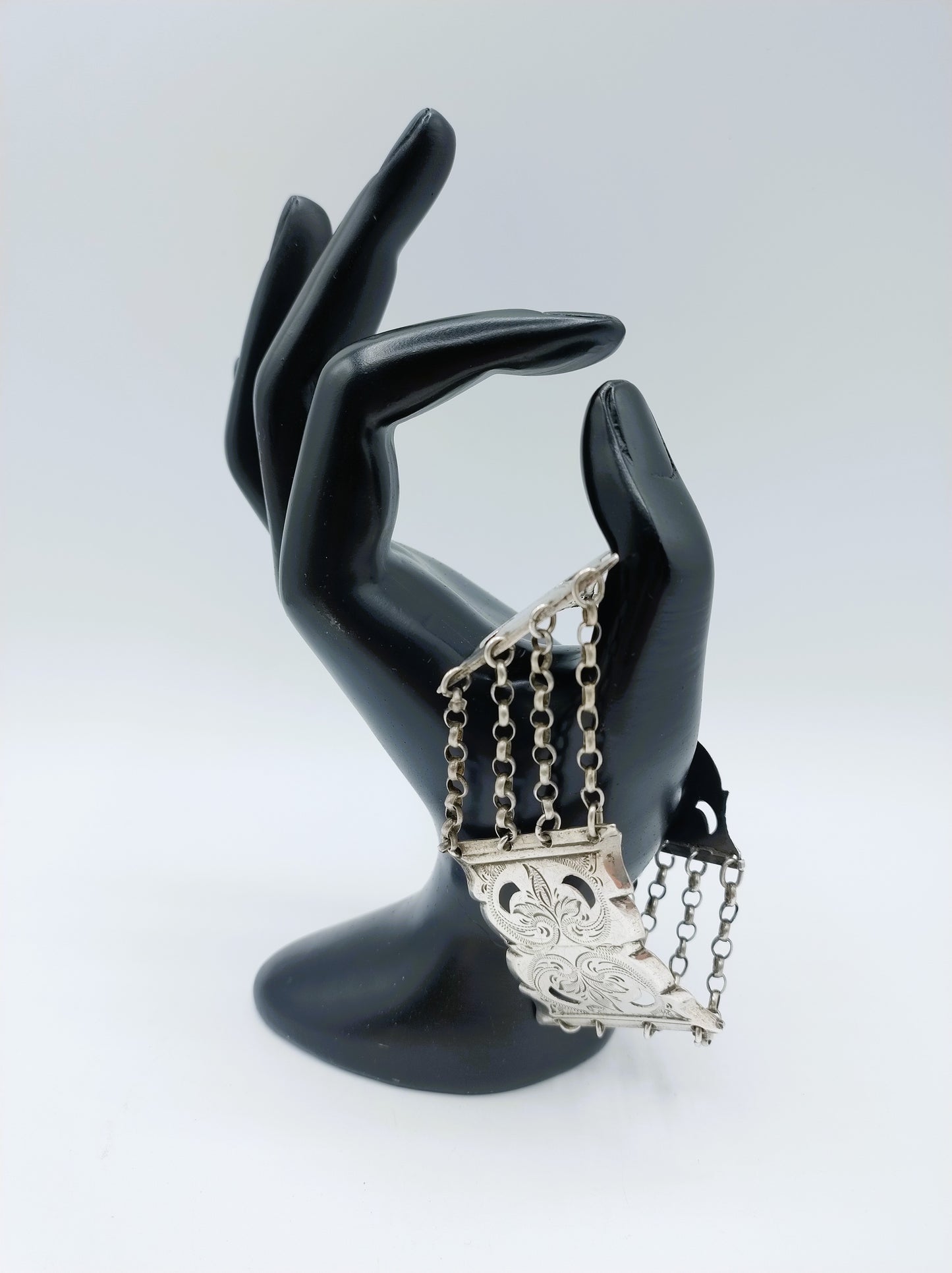 Silbernes Bibelschlossarmband, AJ Nobel, Schoonhoven, 1878 