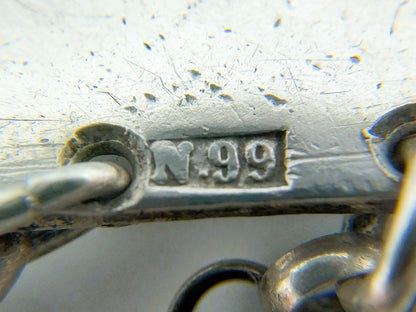 Silbernes Bibelschlossarmband, AJ Nobel, Schoonhoven, 1878 