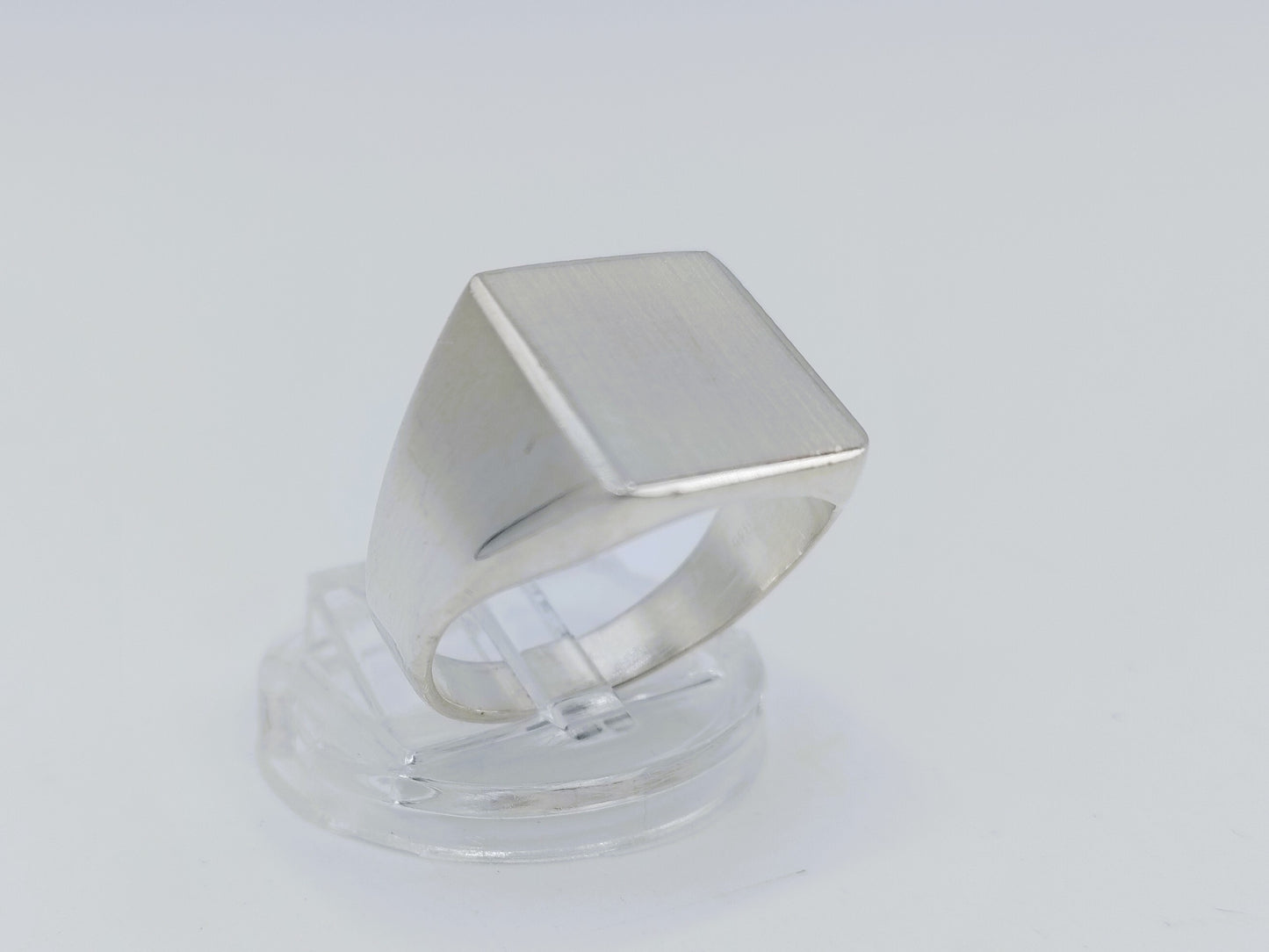 Zilveren heren zegelring, 21 mm
