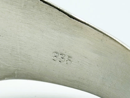 Zilveren heren zegelring, 21 mm