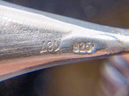 Hematiet kralenketting met zilveren slot en hanger, 56 cm