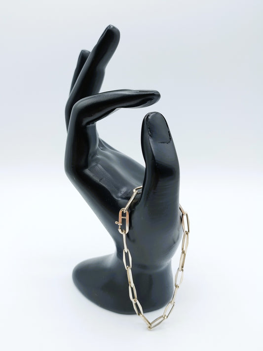 Silbernes Armband „Für immer schließen“, 20,5 cm