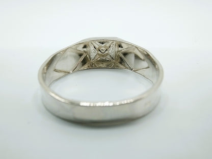 Zilveren ring met zirkonia, 18 mm