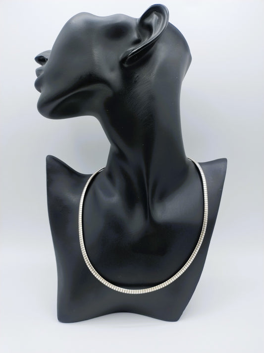 Zilveren omega ketting, 43,5 cm