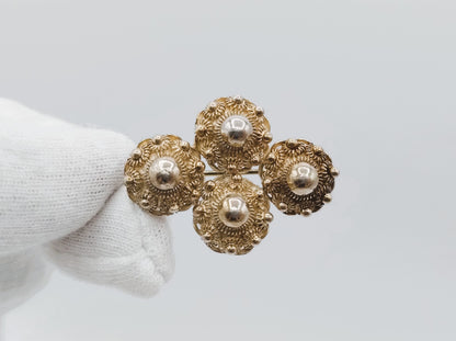 Silver Zeeland button brooch, 835