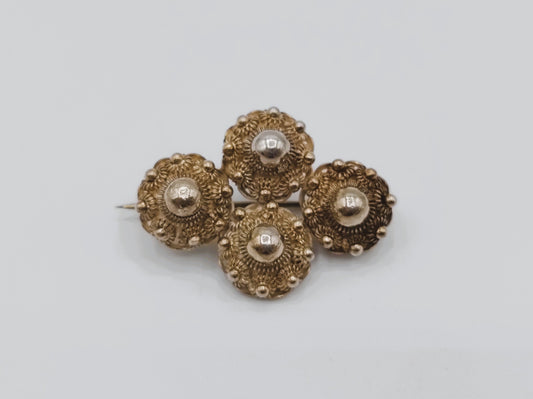 Silver Zeeland button brooch, 835