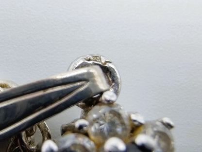 Zilveren koordcollier met hanger, 45,5 cm.