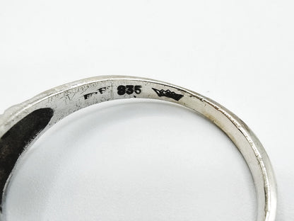 Zilveren ring met parel, A.W.G. Wels, Amsterdam, 18 mm