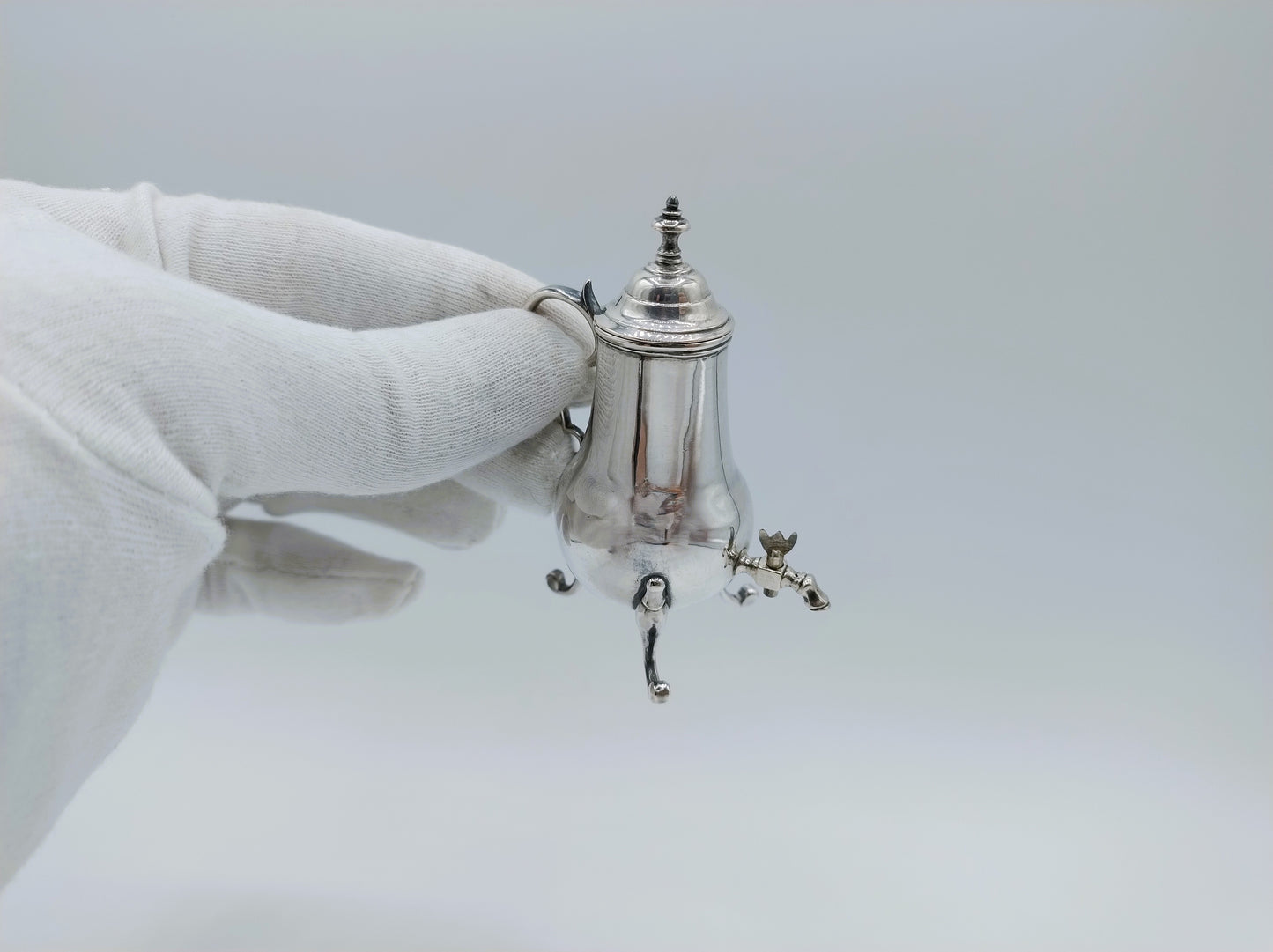 Silberner Miniatur-Zapfkrug, A. van Geffen, Amsterdam, 1761