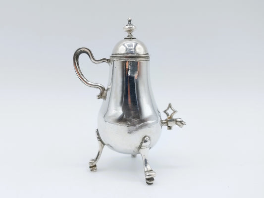 Silver miniature tap jug, F. van Strant II, Amsterdam, 1739