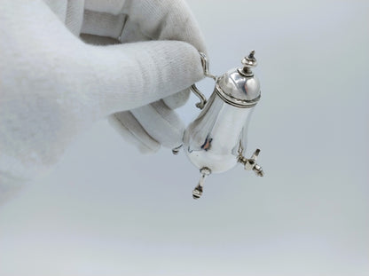 Zilveren miniatuur kraantjeskan, F. van Strant II, Amsterdam, 1739