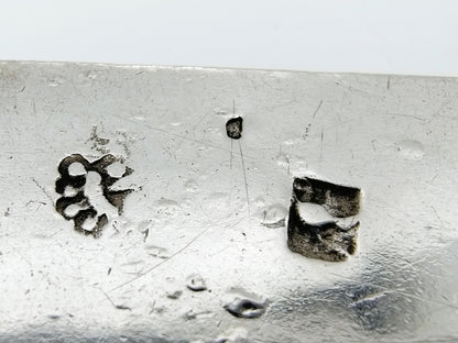 Zilveren miniatuur stofblik, A. van der Hoeff, Haarlem, ca. 1720
