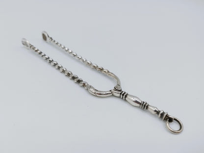 Zilveren miniatuur haardtang, J. Borduur, Amsterdam, 1756