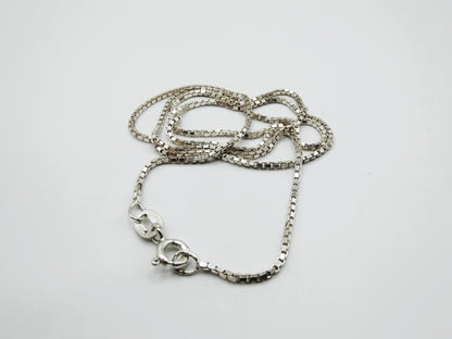 Zilveren venetiaans collier, 45 cm