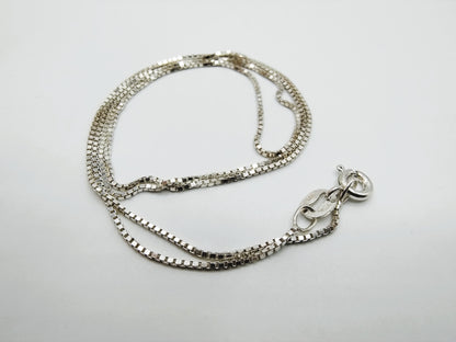 Zilveren venetiaans collier, 45 cm